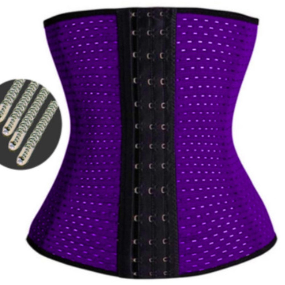 Women Plus Size Waist Trainer Purple Shaper, Sz XS-XL